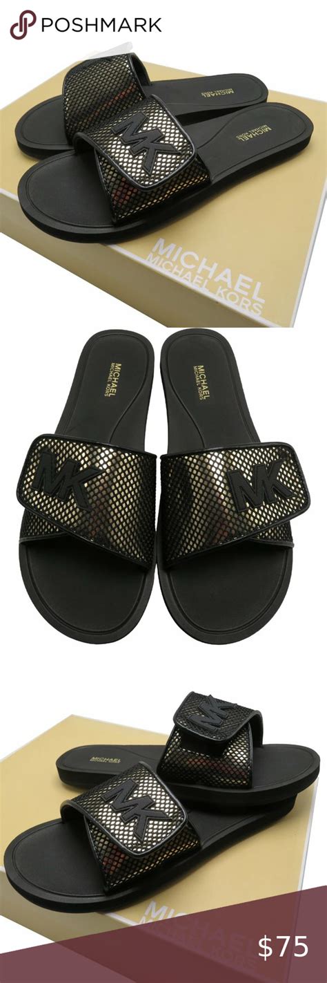 michael kors palmer slide|michael kors slides on sale.